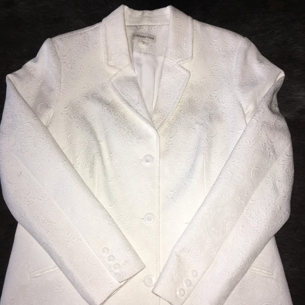 White Blazer Coldwater Creek, Size 12